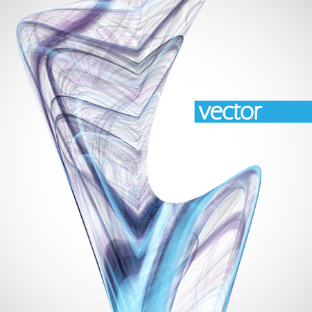 Abstract dynamic background, futuristic wavy vector illustration  のイラスト素材