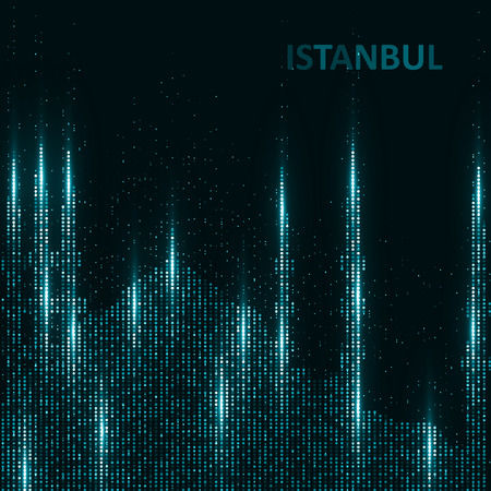 Technology image of Istanbul. The concept vector illustration eps10のイラスト素材