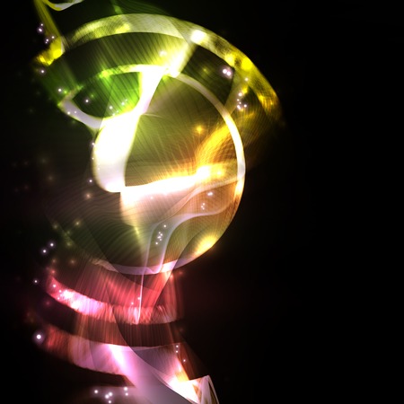 Abstract. Creative dynamic element, light lines Illustrations.の写真素材