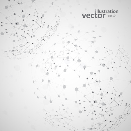 Molecular structure, network connection, abstract vector illustration eps10のイラスト素材