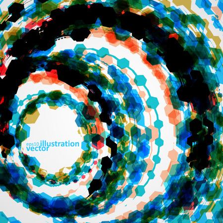 Colorful abstract background, geometric patterns illustration - vector  のイラスト素材