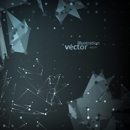 Abstract technology background, vector science illustration  のイラスト素材