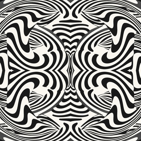 Optical illusion illustration, abstract futuristic backgroundの写真素材
