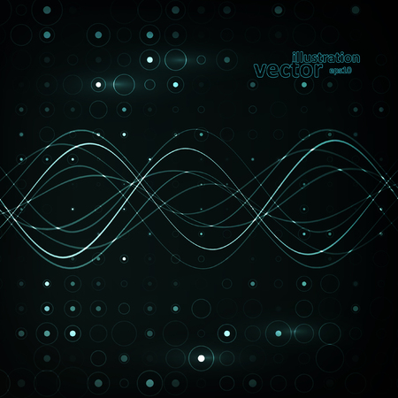 Abstract futuristic vector background, dark art illustration  0のイラスト素材