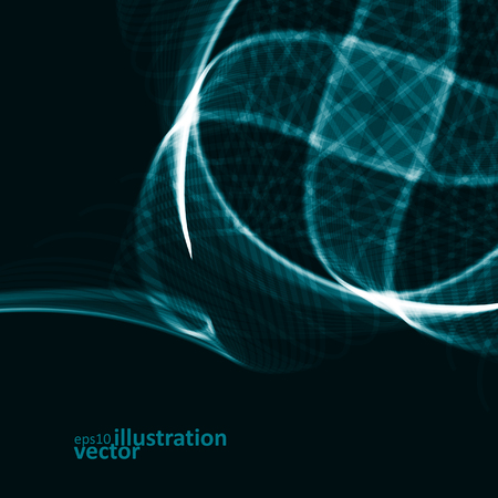 Abstract dynamic background, futuristic linesのイラスト素材