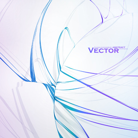 Colorful abstract background, futuristic wavy illustrationのイラスト素材