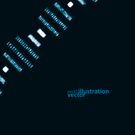 Futuristic dna, abstract molecule, cell illustration eps10のイラスト素材