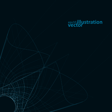 Abstract technology, vector technical drawing, shiny space background eps10のイラスト素材