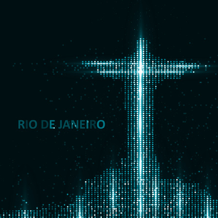 Technology image of Rio de Janeiro.のイラスト素材