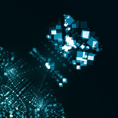Abstract futuristic illustration creative dynamic element.の写真素材