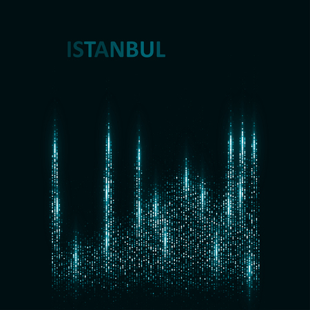 Technology image of Istanbul.のイラスト素材