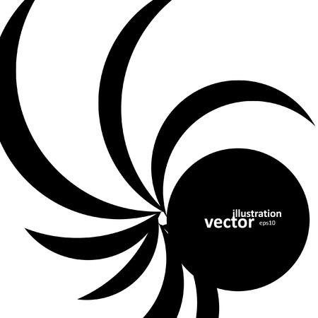Spiral abstract background, dynamic optical art, vector illustration eps10のイラスト素材