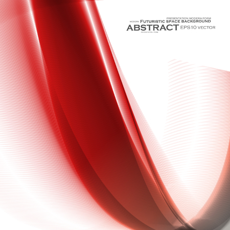 Abstract red background, futuristic wavy vector illustrationのイラスト素材