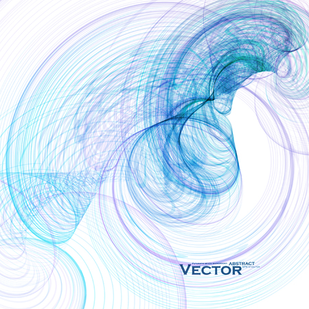 Concept abstract background, futuristic wavy vector illustration のイラスト素材