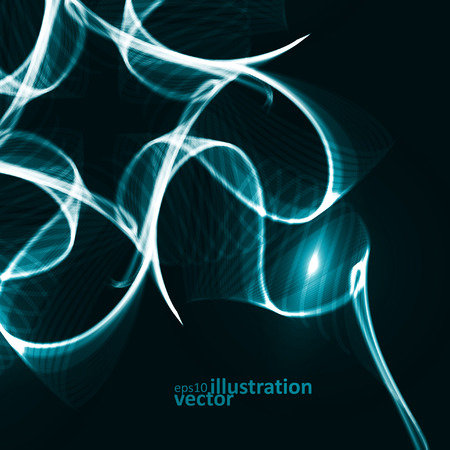 Abstract dynamic background, futuristic lines vector illustration のイラスト素材