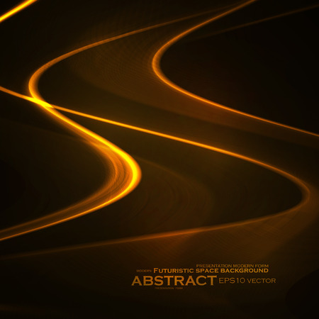 Abstract vector background, shiny space, futuristic wave illustrationのイラスト素材