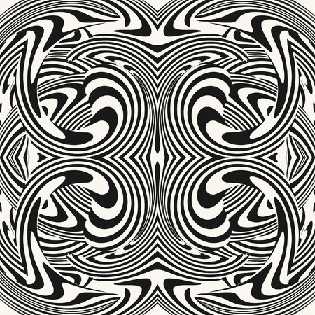 Optical illusion illustration, abstract futuristic background のイラスト素材