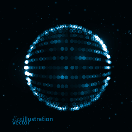 Abstract global icon, vector graphic design, stylish concept のイラスト素材