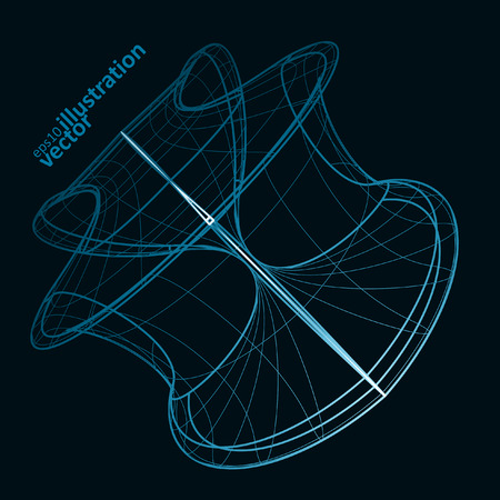 Abstract technology, vector technical drawing, shiny space backgroundのイラスト素材