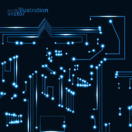 Circuit board vector backgroundのイラスト素材