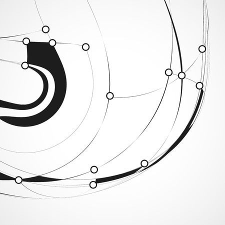 Abstract background, technology illustration stylishの写真素材