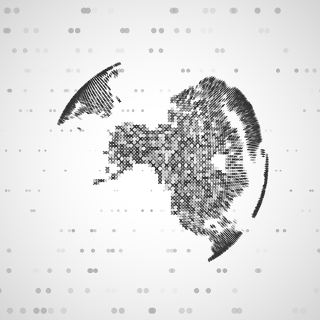 Technology image of globe. The concept illustrationの写真素材