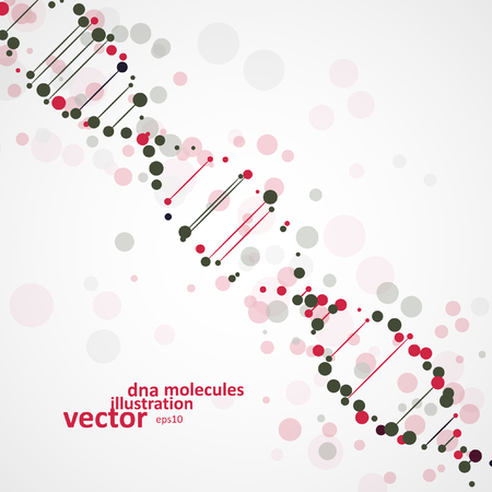 Abstract DNA, futuristic molecule, cell illustration eps10のイラスト素材