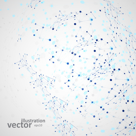 Molecular structure, network connection, abstract vector illustration eps10のイラスト素材