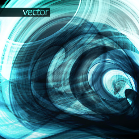 Abstract blue background, futuristic wavy vector illustrationのイラスト素材