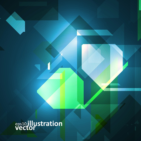 Abstract technology illustration, vector stylish concept eps10のイラスト素材