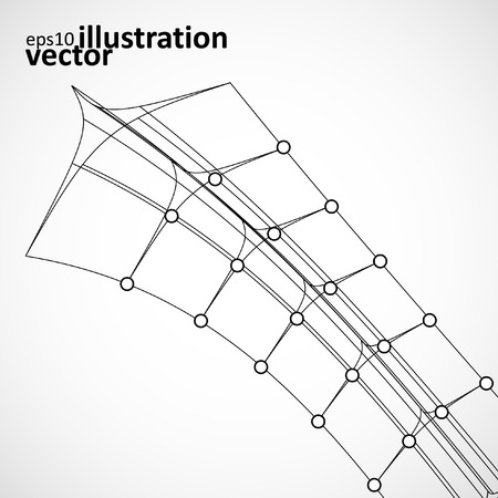 Abstract technology, vector technical drawingのイラスト素材