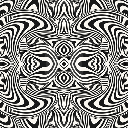 Optical illusion illustration, abstract futuristic backgroundのイラスト素材