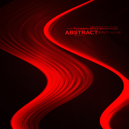 Abstract vector background, shiny space, futuristic wave illustrationのイラスト素材