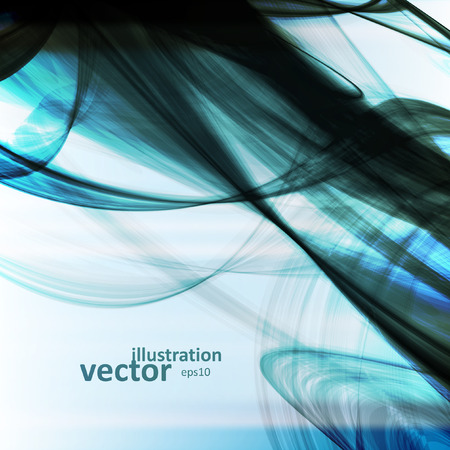 Abstract blue background, futuristic wavy vector illustration eps10のイラスト素材