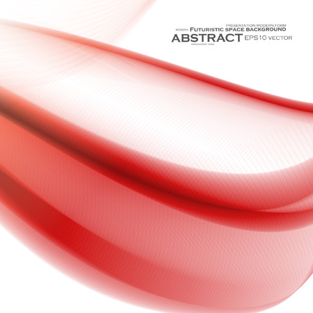 Abstract red background, futuristic wavy vector illustration eps10のイラスト素材