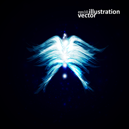 Angel vector futuristic backgroundのイラスト素材