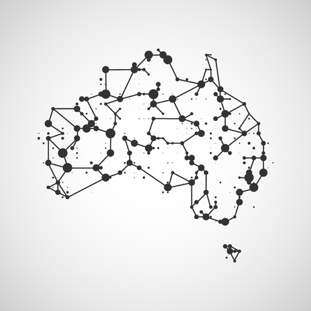 Technology image of Australia. The concept illustrationの写真素材