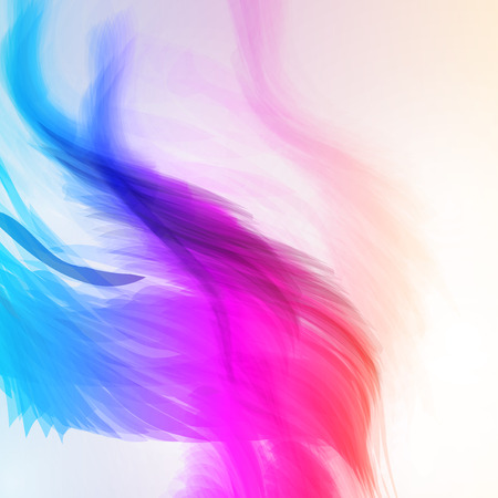Colorful abstract background, futuristic wavy illustrationの写真素材