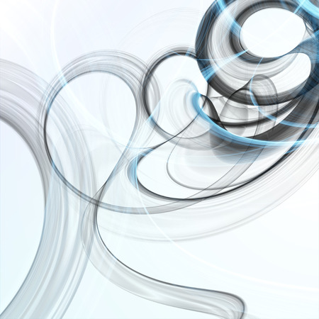 Abstract dynamic background, futuristic wavy illustrationの写真素材