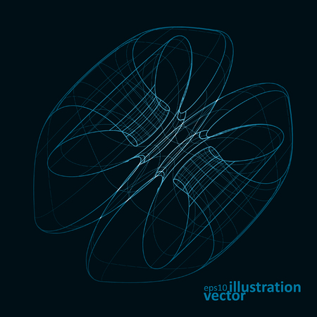 Abstract technology, vector technical drawing, shiny space background eps10のイラスト素材