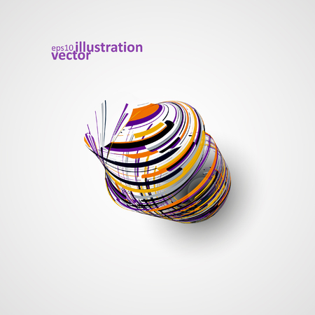 Futuristic abstract shape illustration, technology vector background eps10のイラスト素材