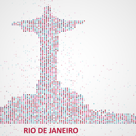 Technology image of Rio de Janeiro. The concept vector illustration eps10のイラスト素材