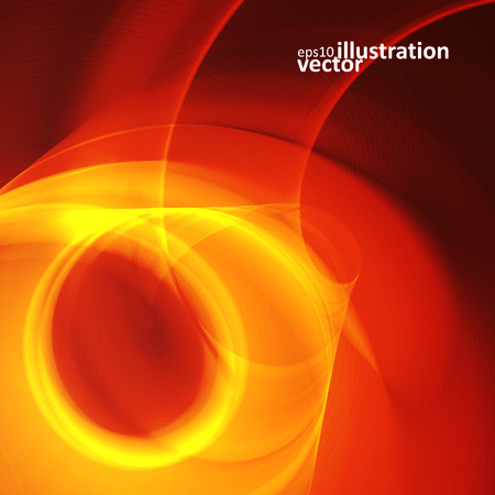 Abstract fire flames on a black background.のイラスト素材