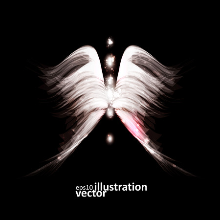 Angel vector futuristic backgroundのイラスト素材