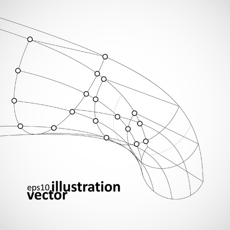 Abstract technology, vector technical drawing, shiny space background eps10のイラスト素材