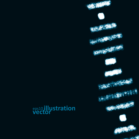 Futuristic dna, abstract moleculeのイラスト素材