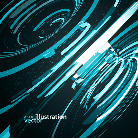 Futuristic abstract shape illustration, technology vector background eps10のイラスト素材