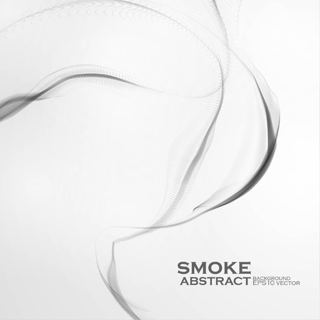 Cigarette smoke waves, abstractのイラスト素材