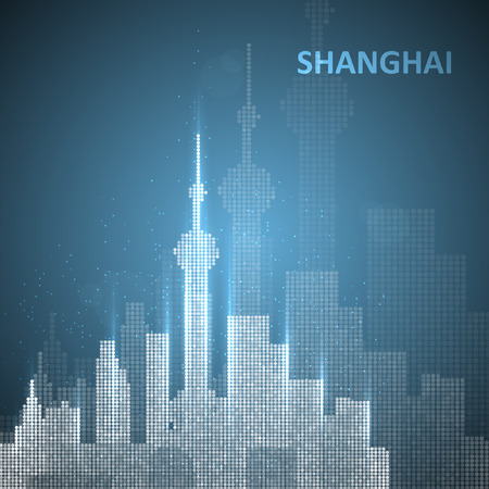 Technology image of Shanghai.のイラスト素材