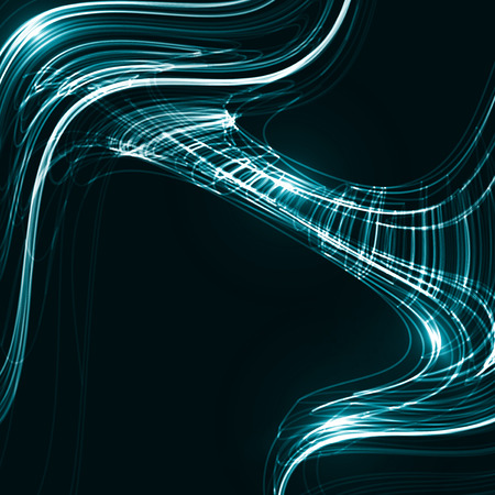 Abstract dynamic background, futuristic wavy illustrationの写真素材